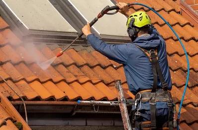 Démoussage et hydrofuge de toiture à Orgelet